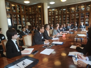 Una delegación de magistrados tailandeses visita las instalaciones del Tribunal Superior de Justicia de Madrid 